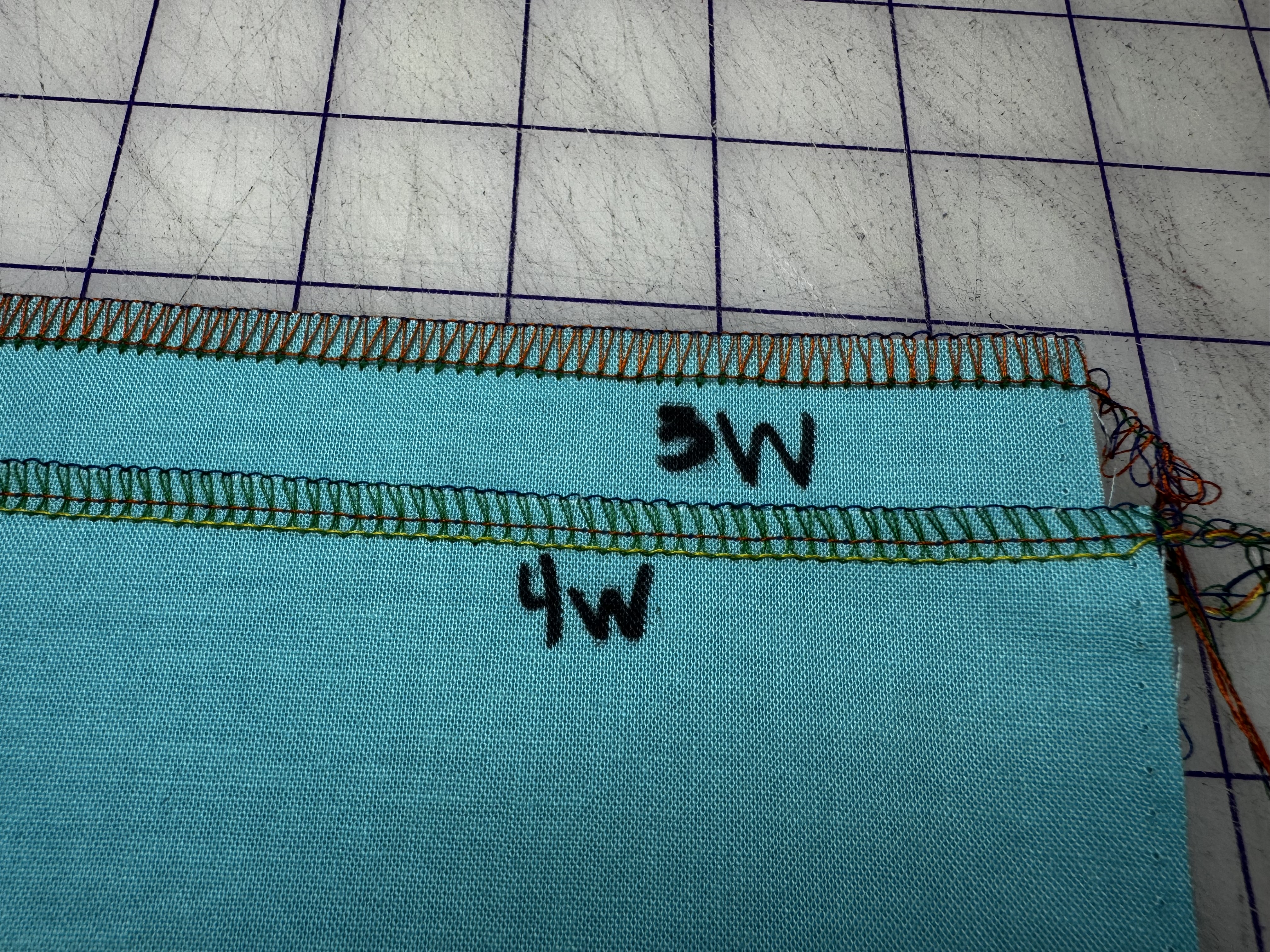PRACTICE: 3 and 4 thread wide overlock - League of Dressmakers