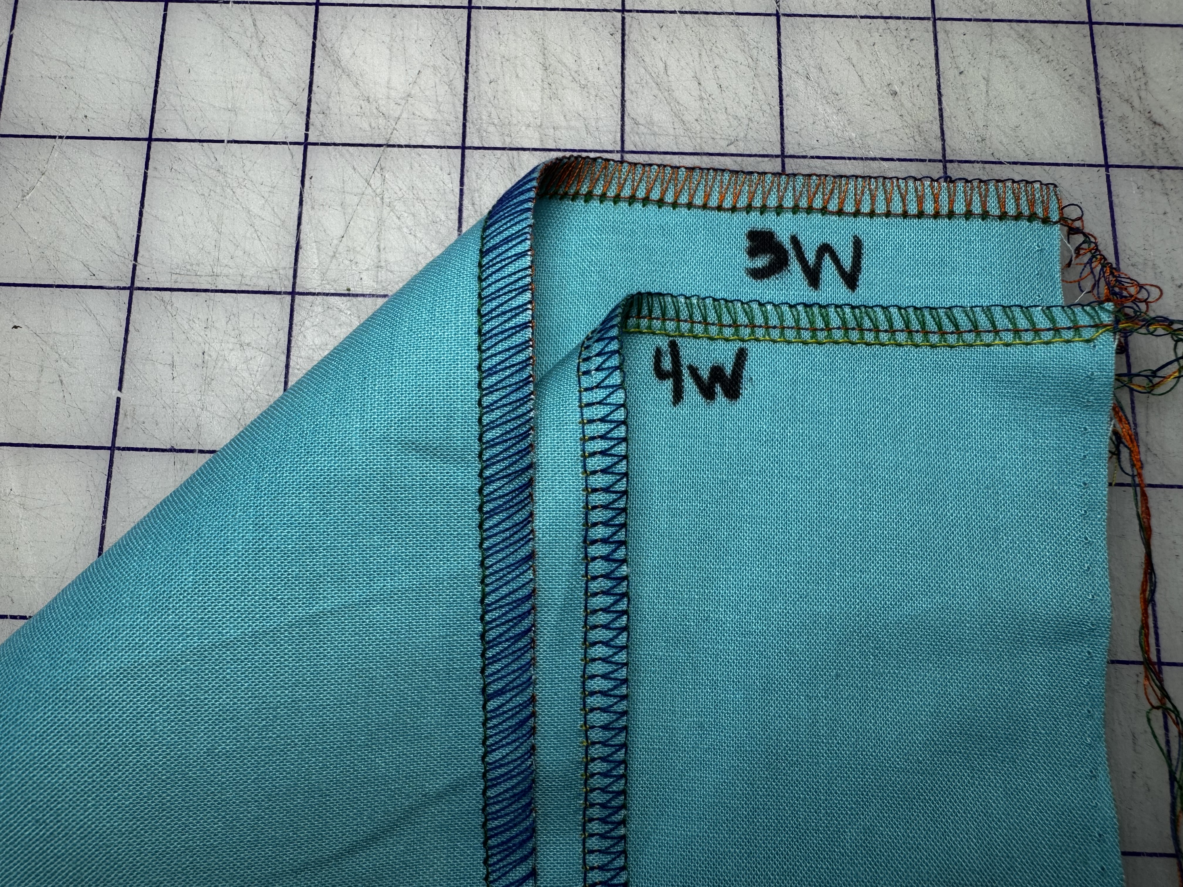 PRACTICE: 3 and 4 thread wide overlock - League of Dressmakers